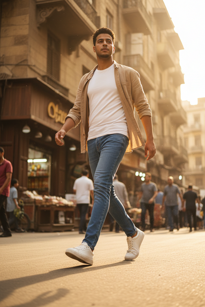 جينز سادة رجالي تركي — قطن 95% | مقاسات 30 حتى 50